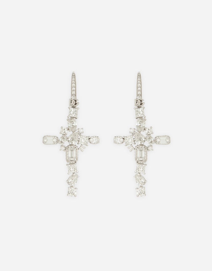 Dolce & Gabbana Easy Diamond earrings in white gold 18Kt diamonds White WEQD4GWDIA1