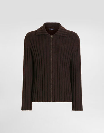 Dolce & Gabbana Wool cardigan Brown GXQ84TJCVG5