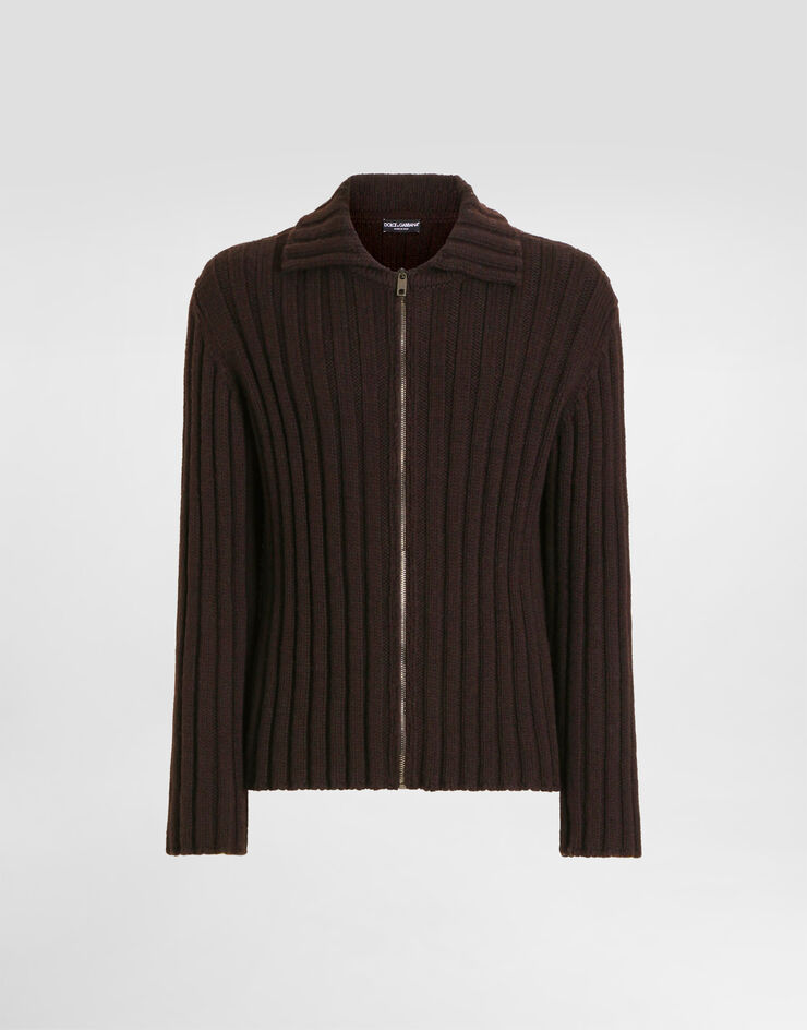 Dolce & Gabbana Wool cardigan Dolce & Gabbana Wool cardigan Brown GXQ84TJCVG5