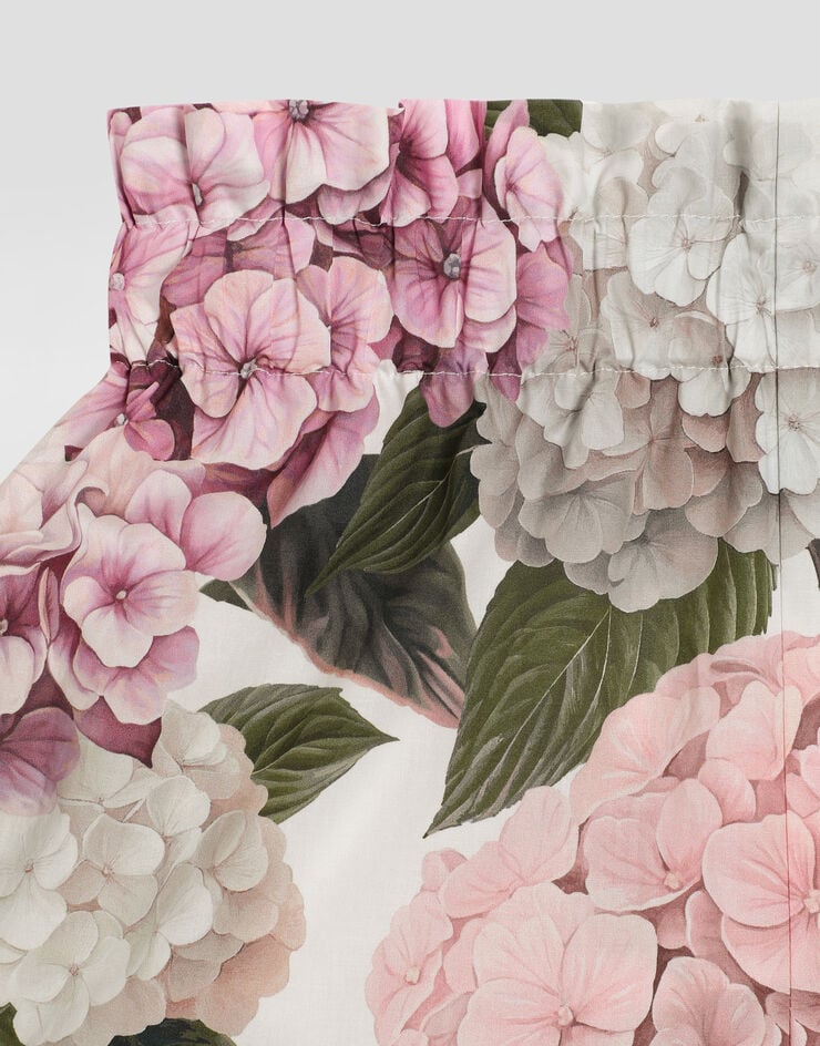 Dolce & Gabbana Hydrangea-print poplin shorts Multicolor L53Q43HS5T6