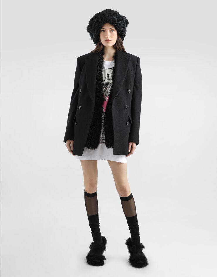 Dolce & Gabbana Wool cloth jacket Black F29UBTHU2BB