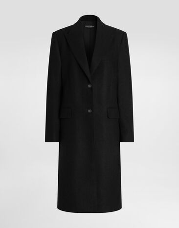 Dolce & Gabbana 코트 양모 소재 Dolce & Gabbana 코트 양모 소재 블랙 F0W6GTHU2B0