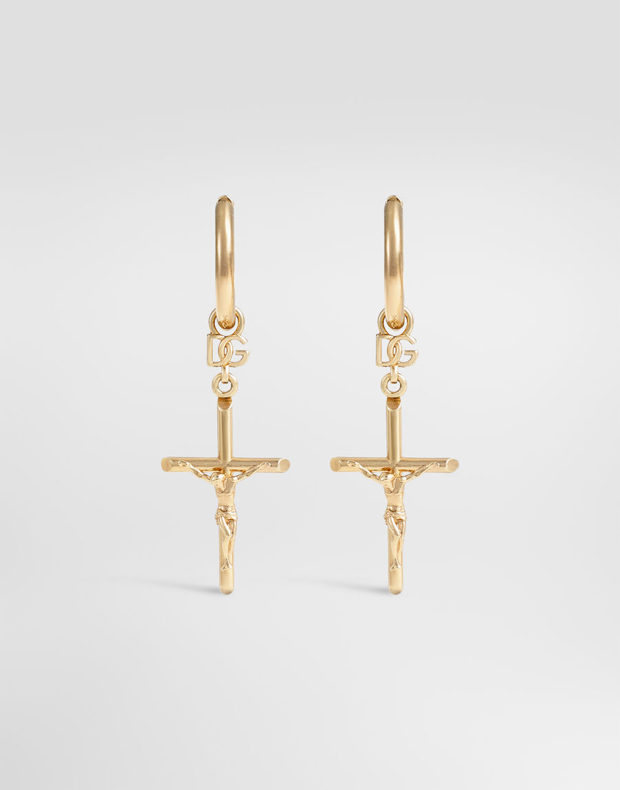 Stud earrings with crosses