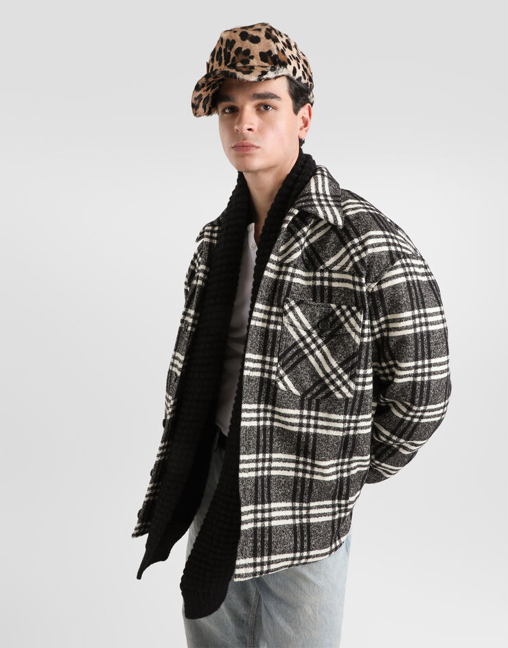 Dolce & Gabbana Check wool blend shirt jacket Dolce & Gabbana Check wool blend shirt jacket Multicolor G9CKYTFQZAK