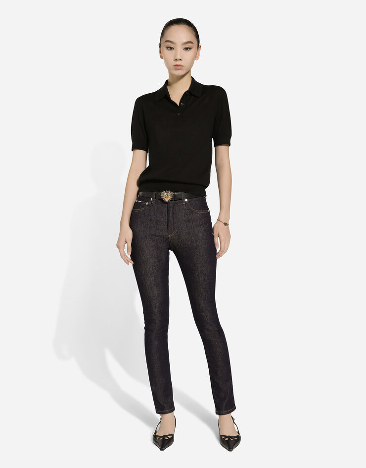 Dolce & Gabbana Skinny cotton denim Audrey jeans Multicolor FTC67DG8LT2