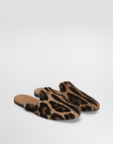 Dolce & Gabbana Leo kid leather mules Multicolor CI0225A0587