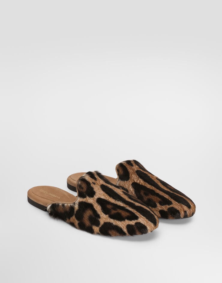 Dolce & Gabbana Leo kid leather mules Dolce & Gabbana Leo kid leather mules Multicolor CI0225A0587