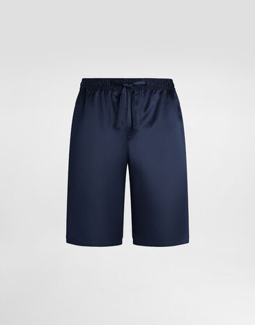 Dolce & Gabbana Bermudas de seda Azul GV5MAZFU1AU