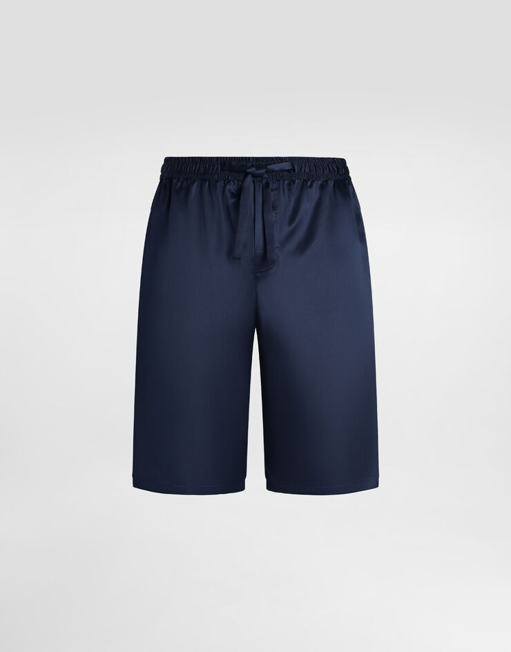 Dolce & Gabbana Bermudas de seda Azul GV5MAZFU1AU