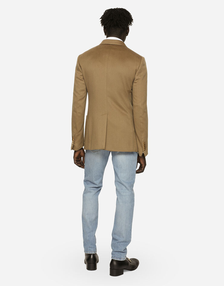 Dolce&Gabbana Regular fit washed stretch denim jeans with abrasions Multicolor GYJCCDG8JT4