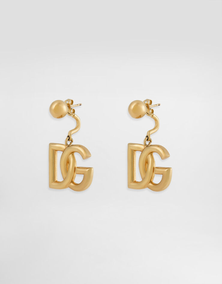 Dolce & Gabbana Pendientes con logotipo DG Dorado WEN6P1W1111