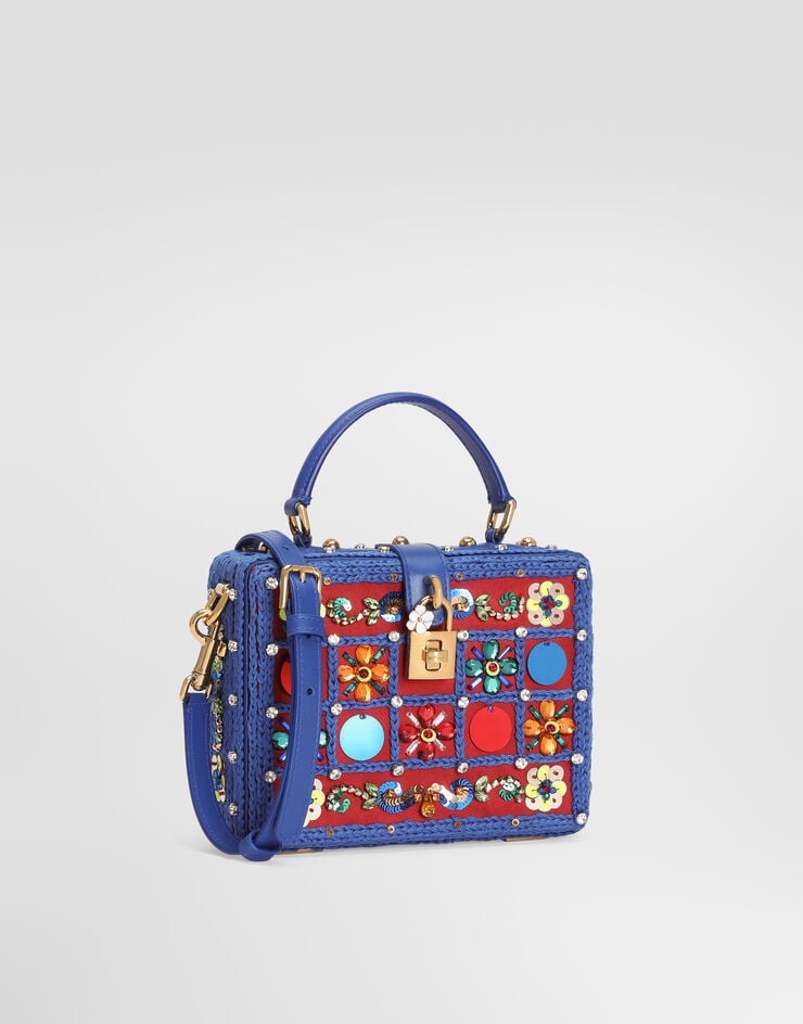 Dolce & Gabbana Dolce Box Handtasche mit Stickerei Multicolor BB5970A0415