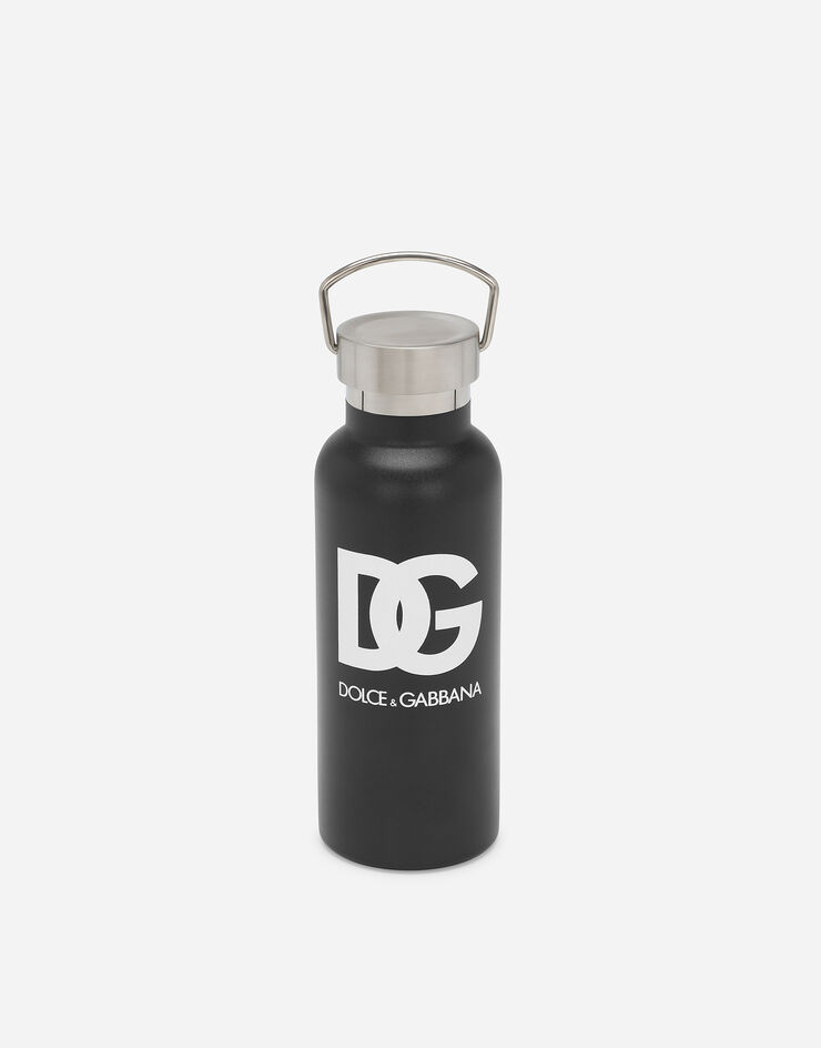 Dolce & Gabbana Printed steel water bottle Black EP0097AQ970