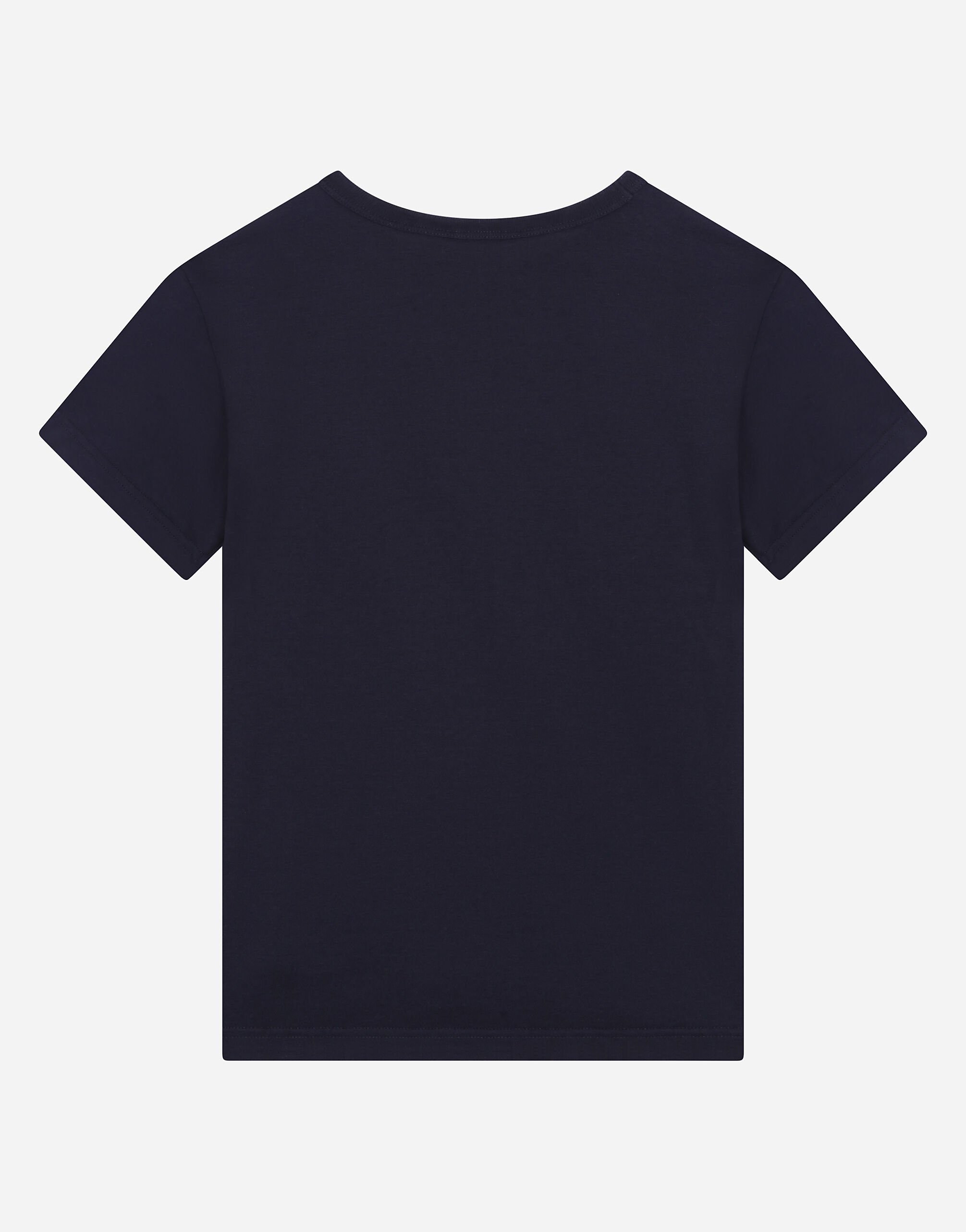 Dolce & Gabbana モノグラム DGロゴ 半袖Tシャツ ブルー dolce-gabbana-dg-logo-embossed