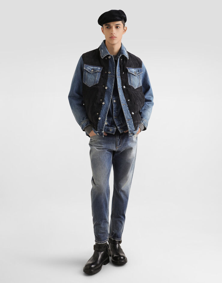 Dolce & Gabbana Loose cotton denim jeans Multicolor GYJDADG8NX2