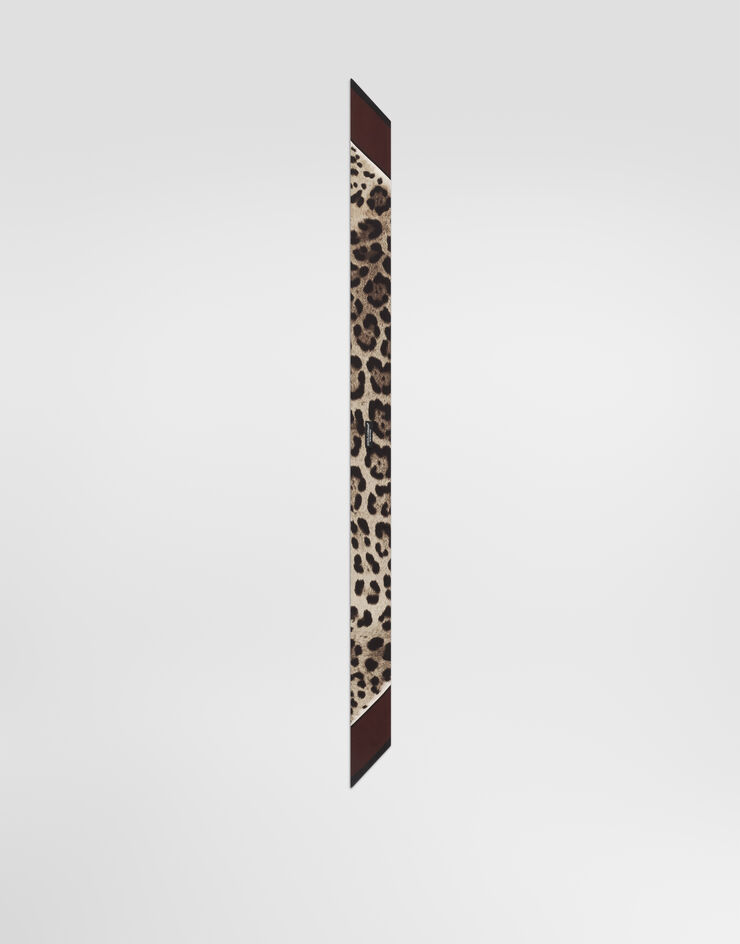 Dolce & Gabbana Leo-print silk twill bandeau Dolce & Gabbana Leo-print silk twill bandeau Brown FS215AGDCTT