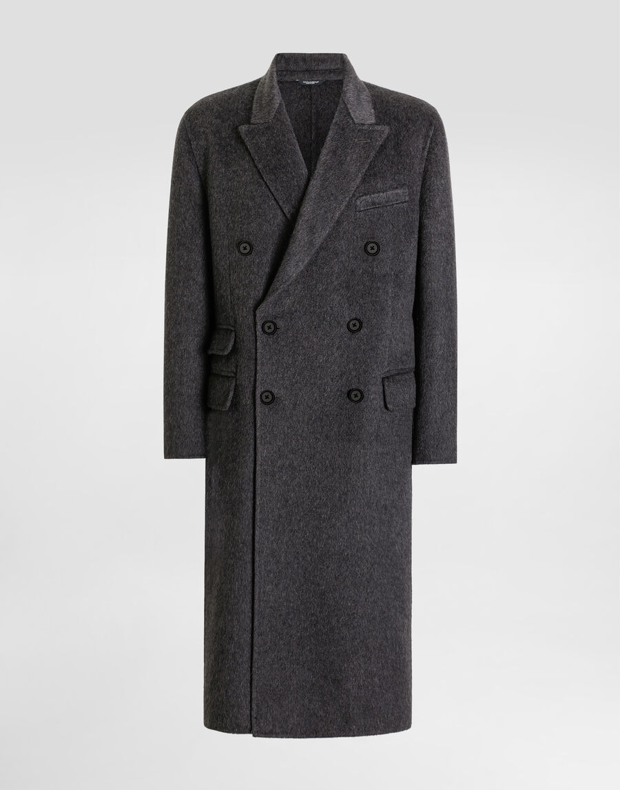 Double-breasted wool and cashmere coat