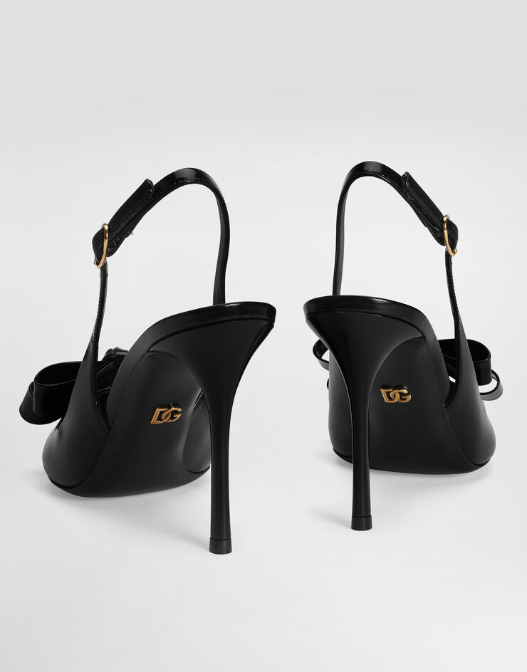 Dolce & Gabbana Calfskin slingback Black CG1114A1037