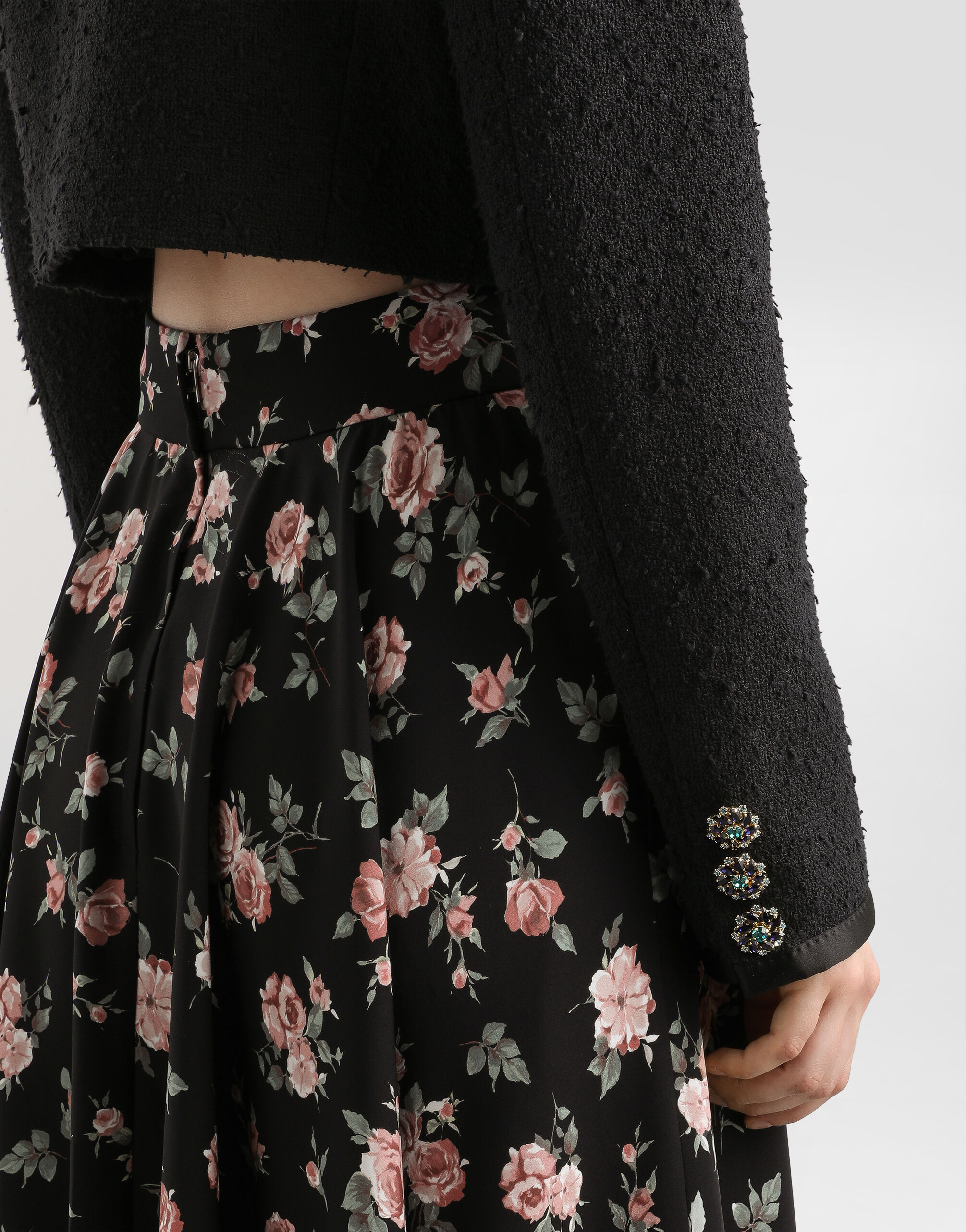 Blackのウィメンズ Rachel basketweave jacket | Dolce&Gabbana®