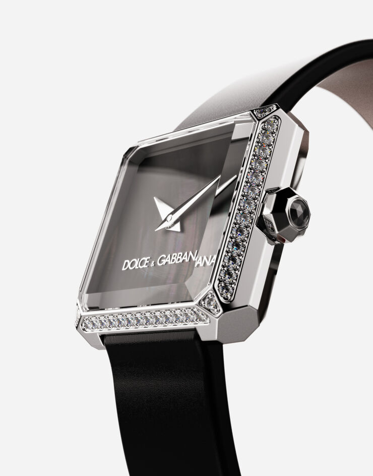 Dolce & Gabbana Sofia steel watch with colorless diamonds Noir WWJC2SXCMDT