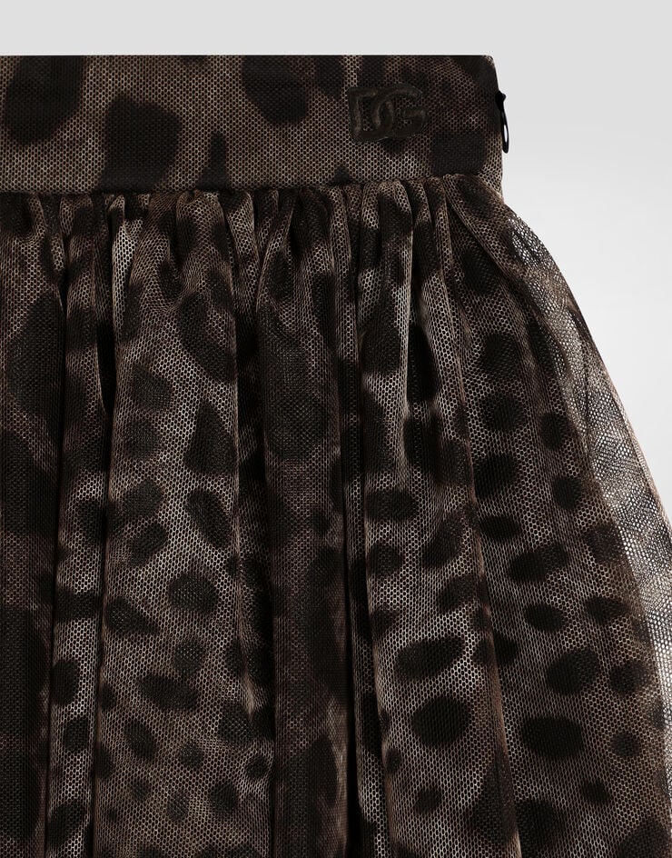 Dolce & Gabbana Leopard-print tulle skirt Print L55I86HSMV5