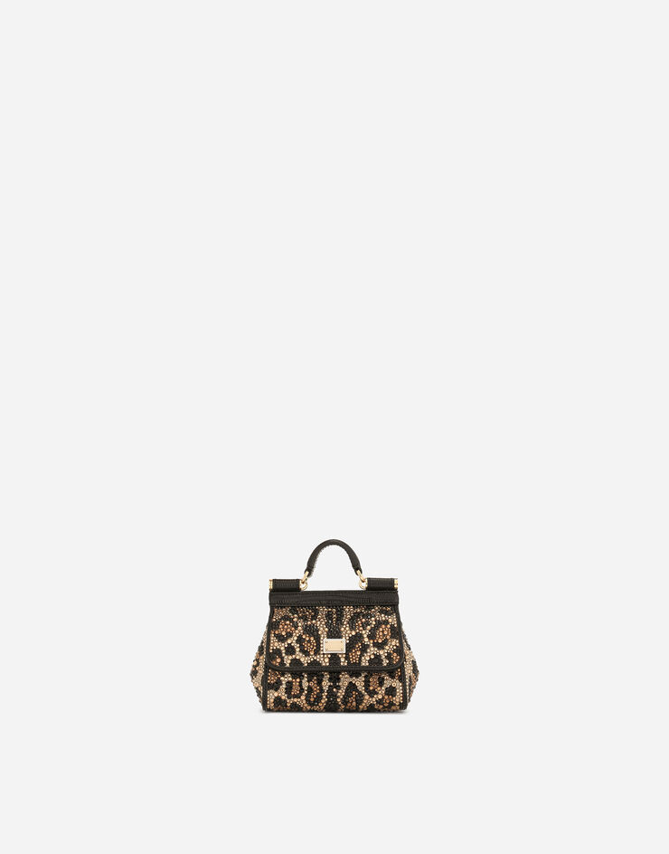 Dolce&Gabbana Henkeltasche Sicily mini Animal-Print BB7504AO043