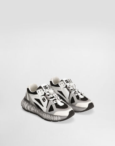 Dolce & Gabbana DG bounce 12 nylon and calfskin sneakers Multicolor DA5290AX260