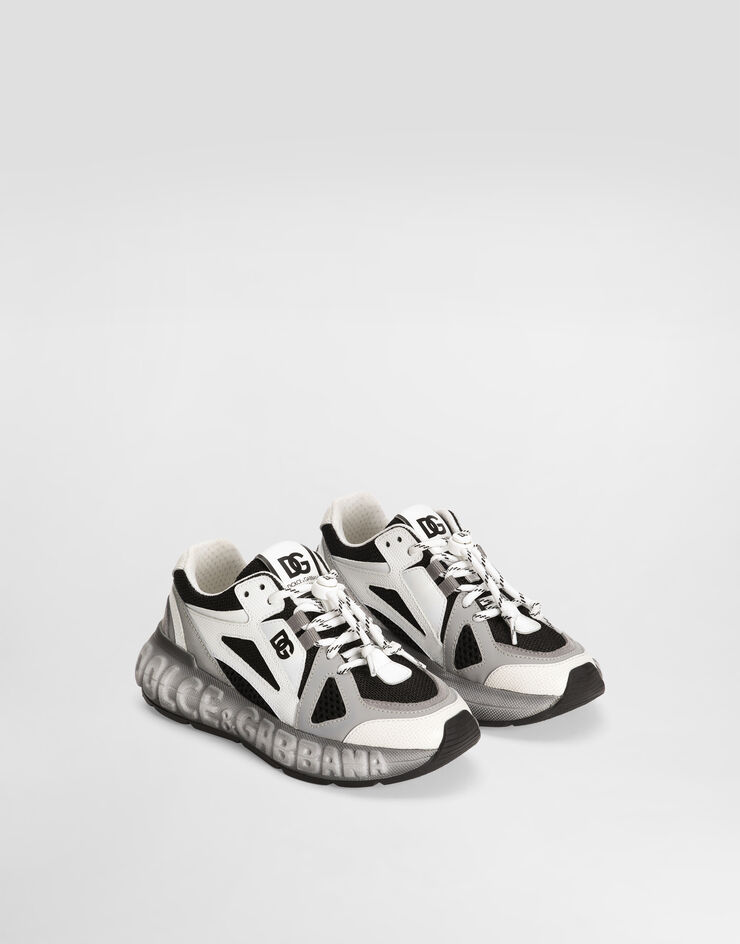 Dolce & Gabbana DG bounce 12 nylon and calfskin sneakers Multicolor DA5290AX260