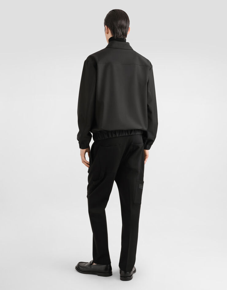 Dolce & Gabbana 标牌羊毛帆布外套 灰 G9BMUTFURK8