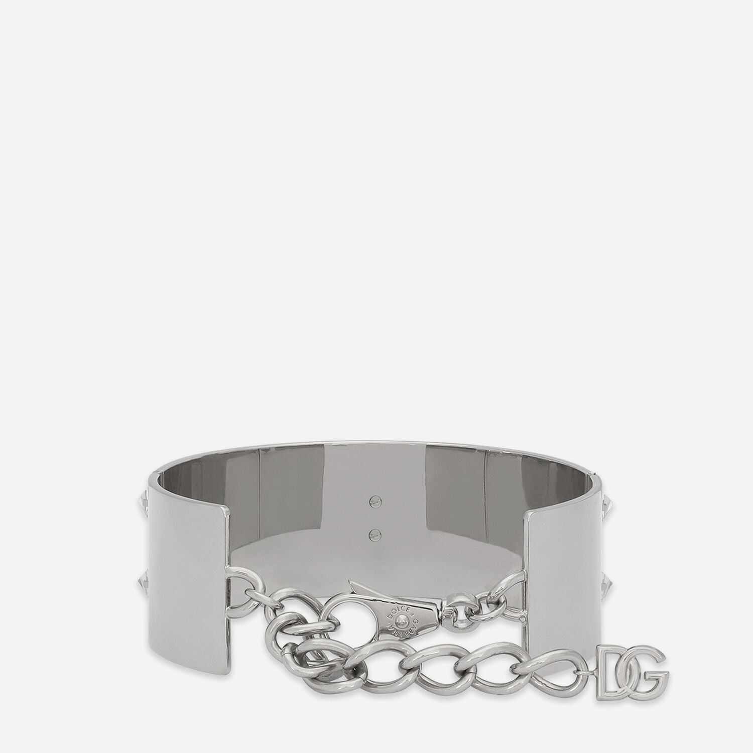 choker rigid Dolce&Gabbana® and Leather Silver brass US for | in