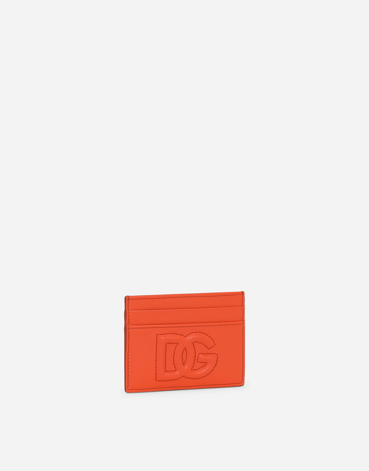 Dolce & Gabbana DG 로고 카드 홀더 오렌지 BI0330AG081