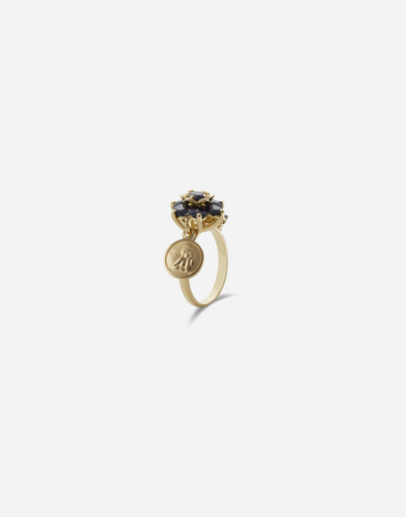Dolce & Gabbana Ring Sicily aus 18 Karat Gelbgold und schwarzen Saphiren GOLD / SCHWARZ WRDS2GW0000