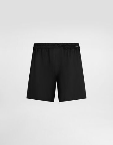 Dolce & Gabbana Bóxer en satén de seda Black M3A12TON0EC