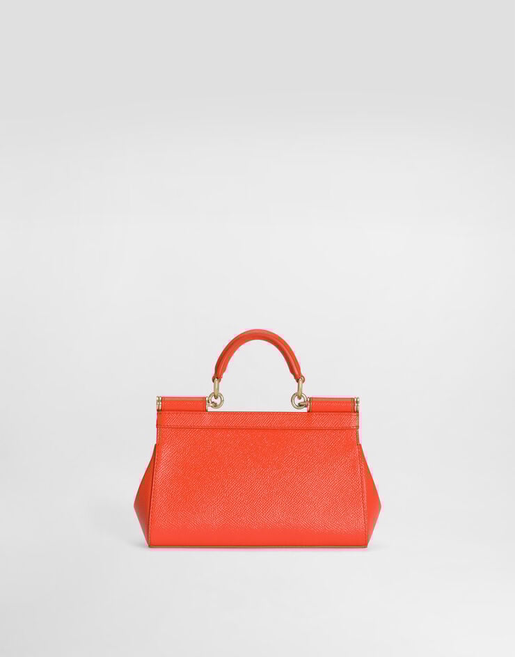 Dolce & Gabbana mini Sicily handbag in calfskin Dolce & Gabbana mini Sicily handbag in calfskin Orange BB7116B1001