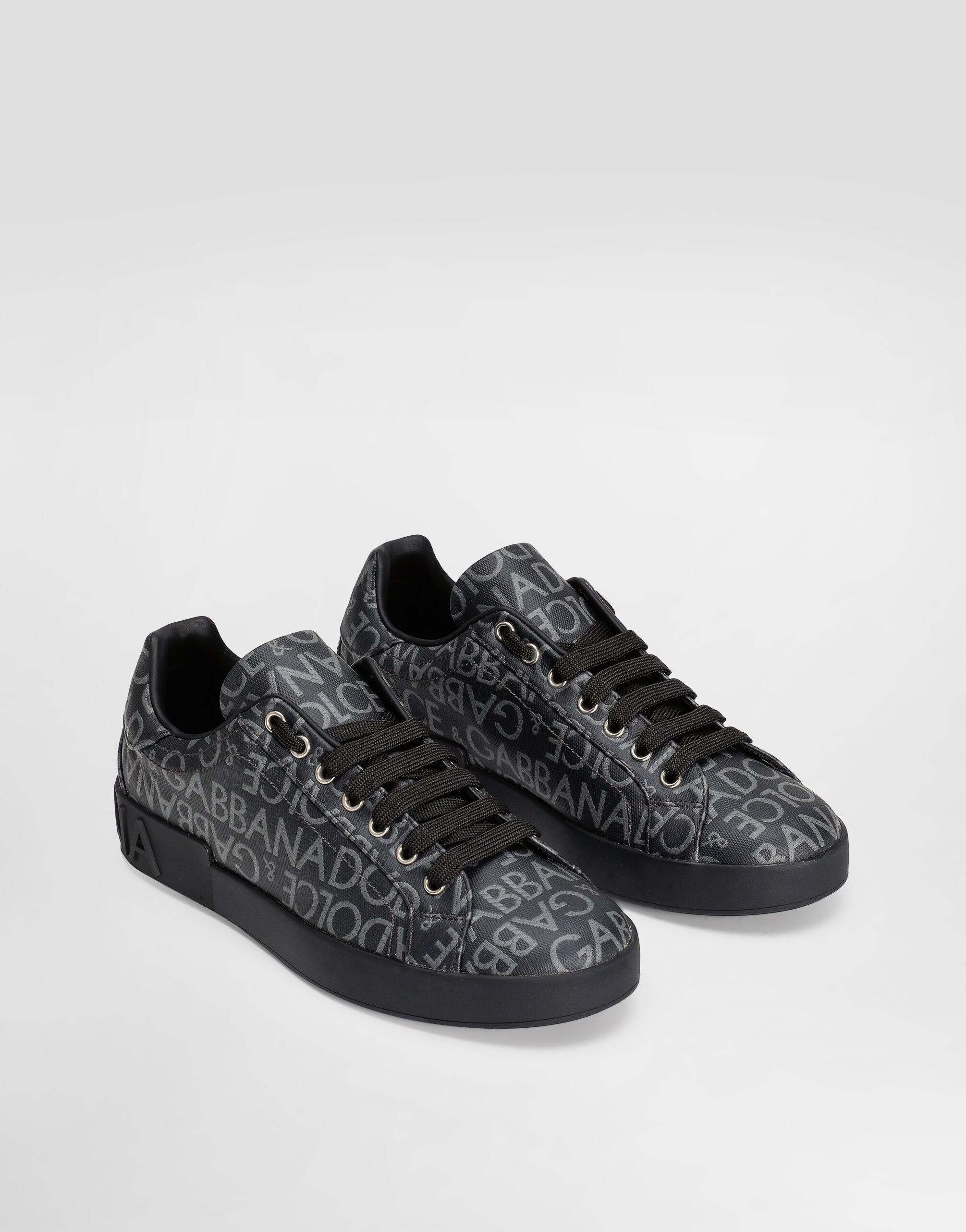 Coated jacquard Portofino sneakers in Multicolor for Men