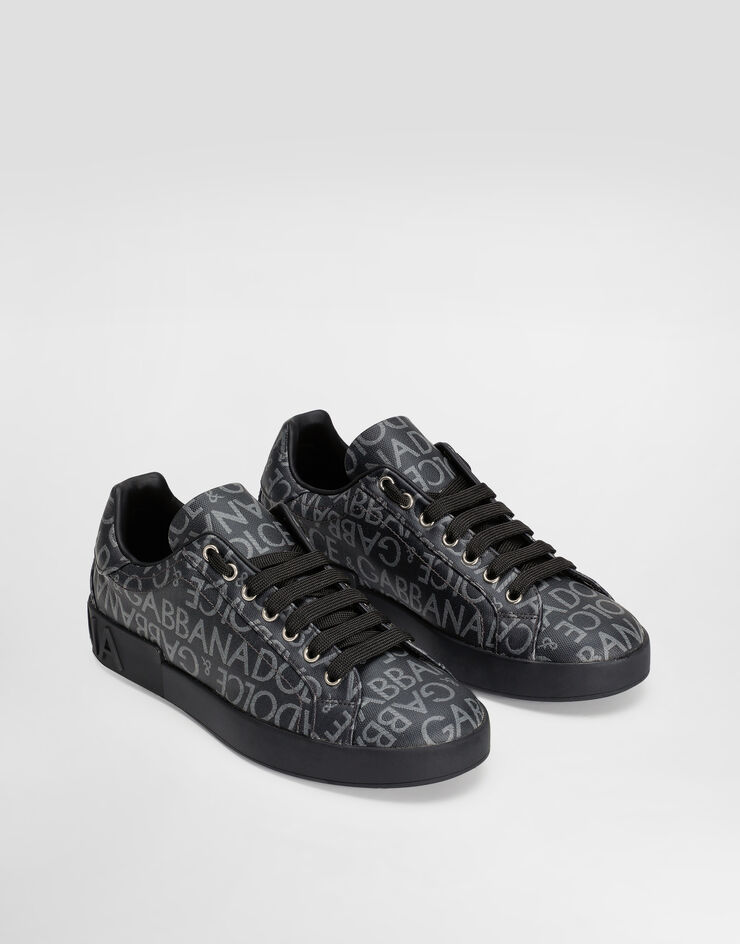 Dolce & Gabbana Coated jacquard Portofino sneakers Multicolor CS1772AN237