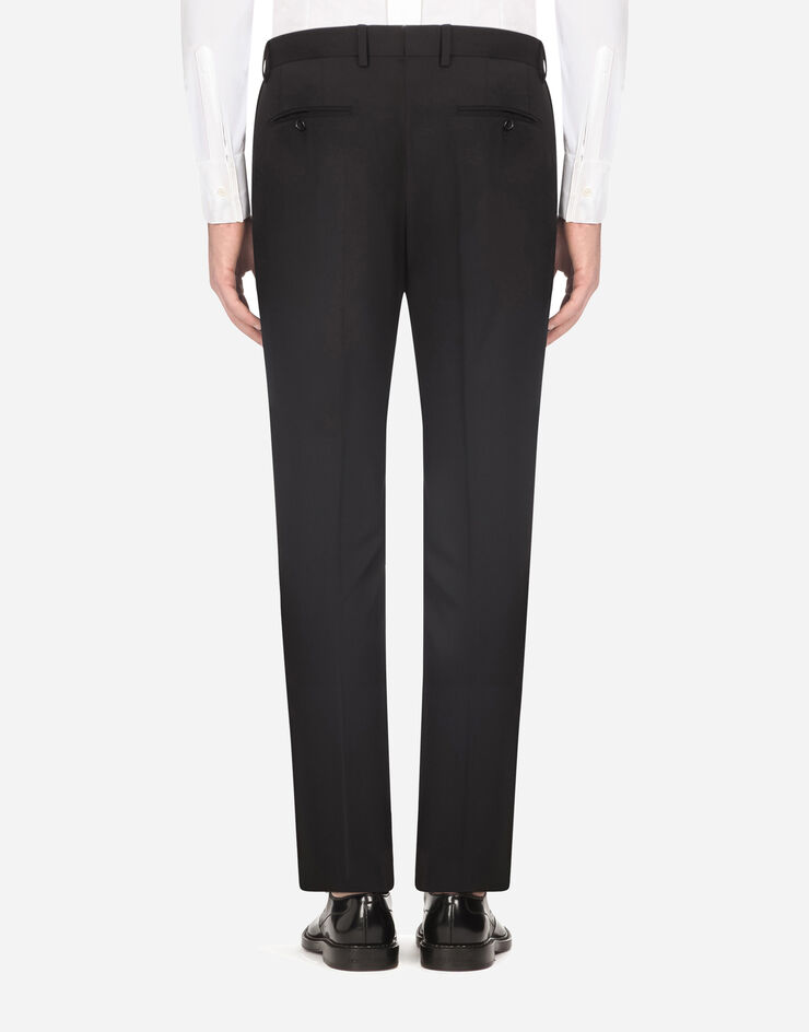 Dolce & Gabbana Double-breasted wool Martini-fit suit NERO GK7SMTFUBEC