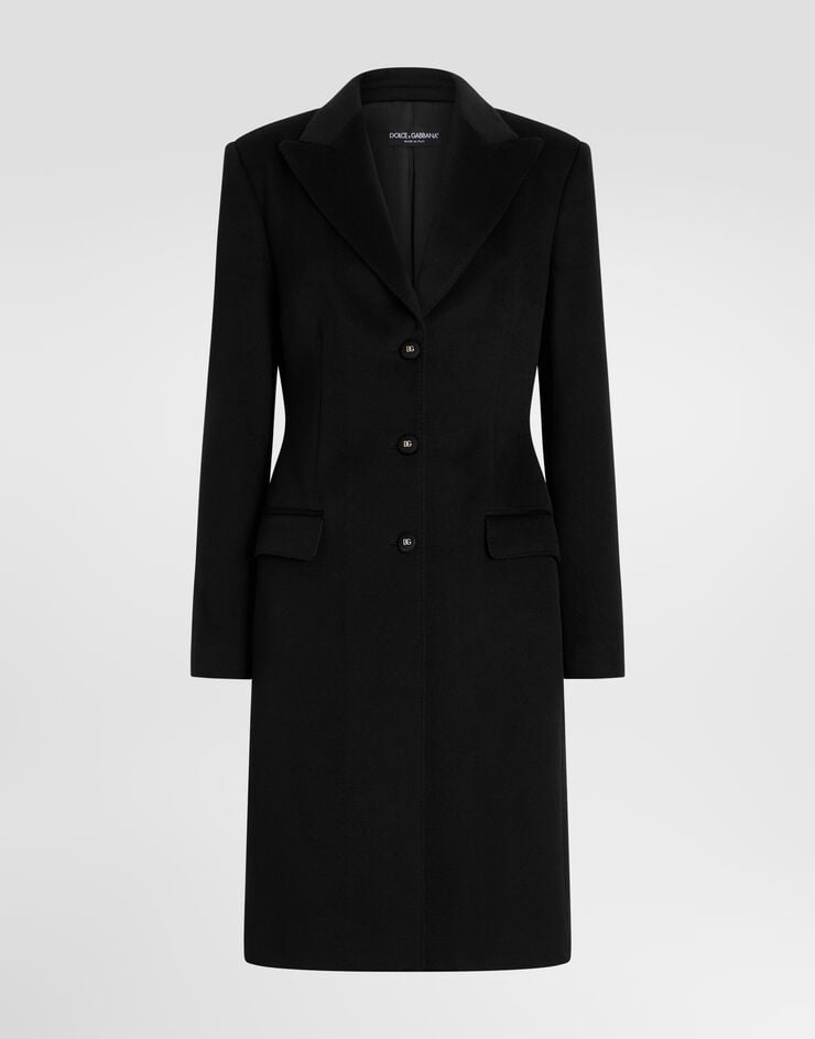 Dolce & Gabbana Dolce single-breasted coat in wool Dolce & Gabbana Dolce single-breasted coat in wool Black F0Q41THU2CA