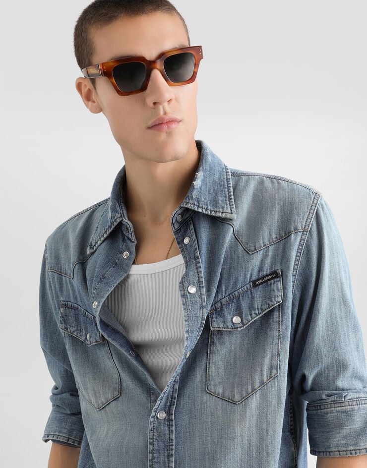 Dolce & Gabbana Denim shirt Dolce & Gabbana Denim shirt Multicolor G5OD5DG8OJ3