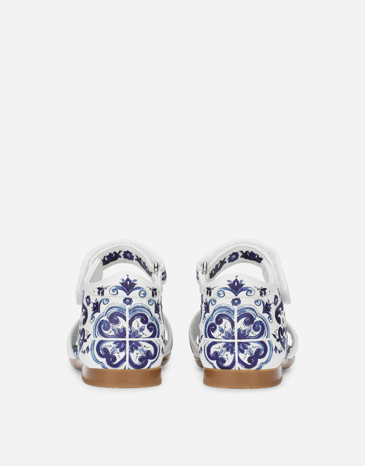 Dolce & Gabbana 马约利卡印花纳帕皮革凉鞋 多色 D20064AC113