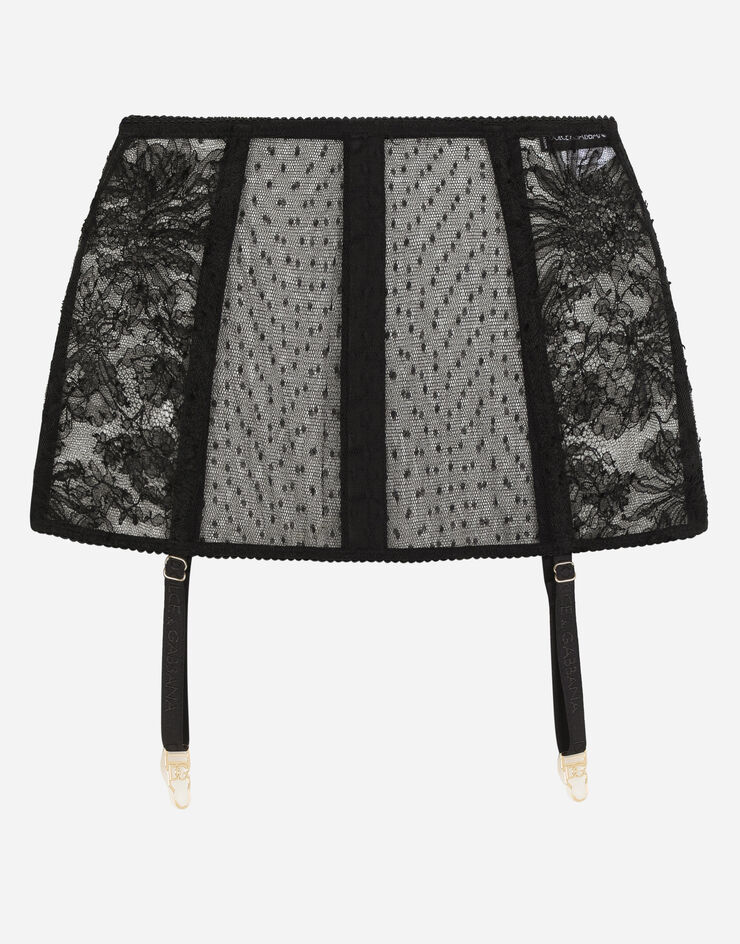 Dolce & Gabbana Lace shaper suspenders Nero O4A30TONL28
