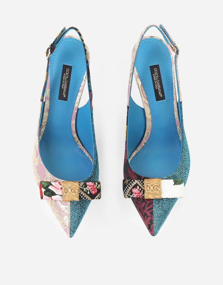 Dolce & Gabbana Patchwork fabric slingbacks Dolce & Gabbana Patchwork fabric slingbacks MULTICOLORE CG0487AO652