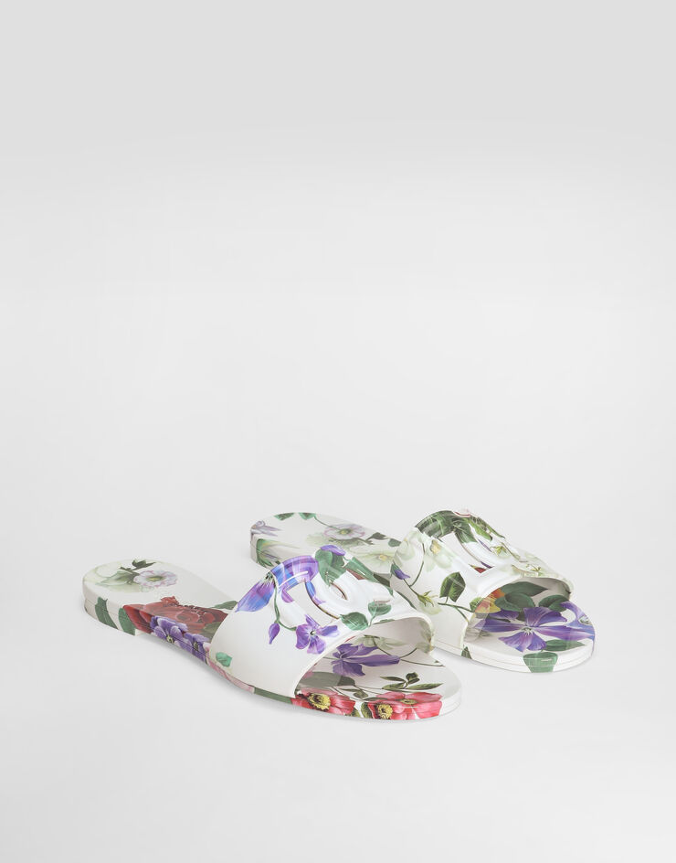 Dolce & Gabbana Slide beachwear in gomma Stampa CW2215A6L05