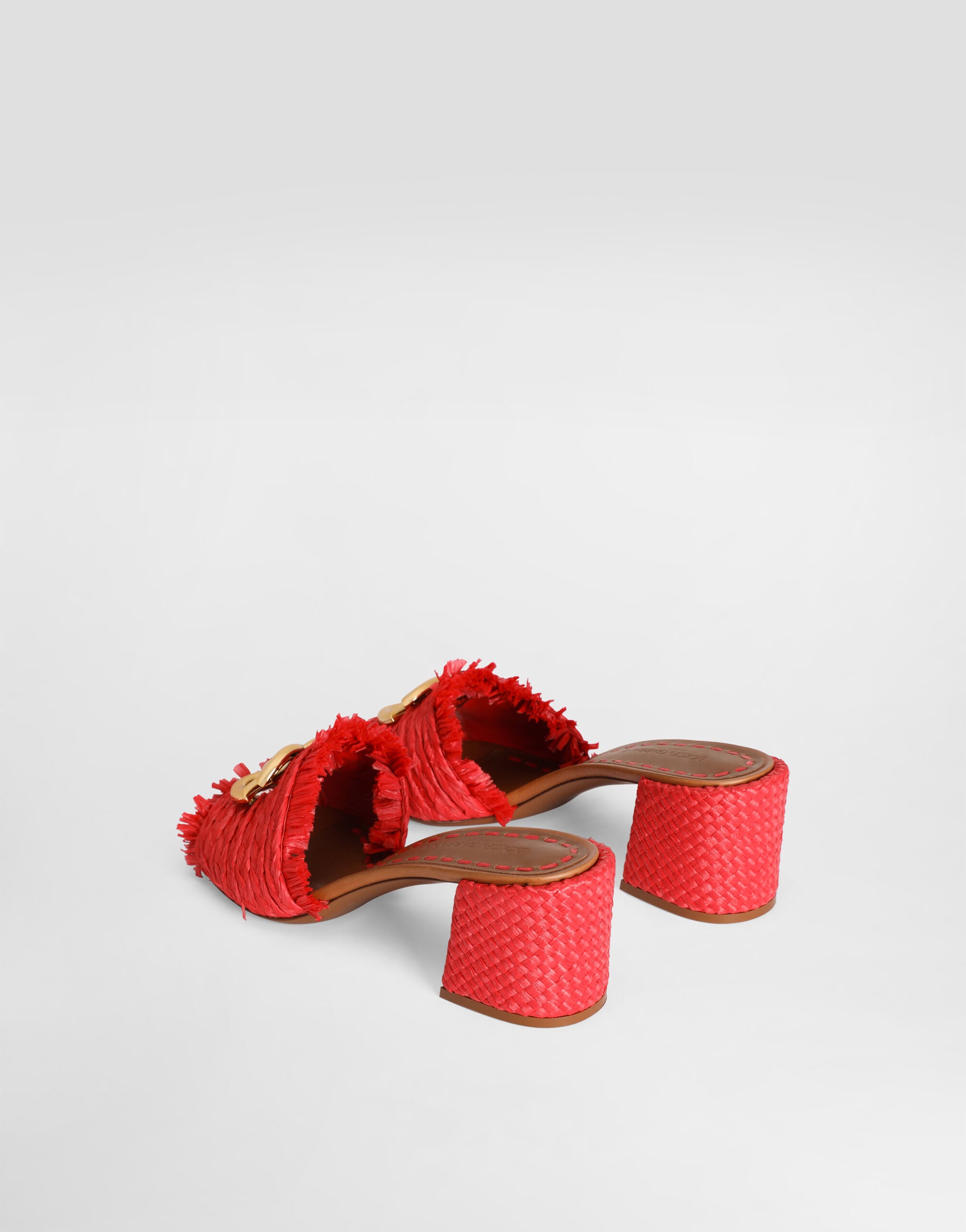 Raffia mules in Multicolor for Women | Dolce&Gabbana® US