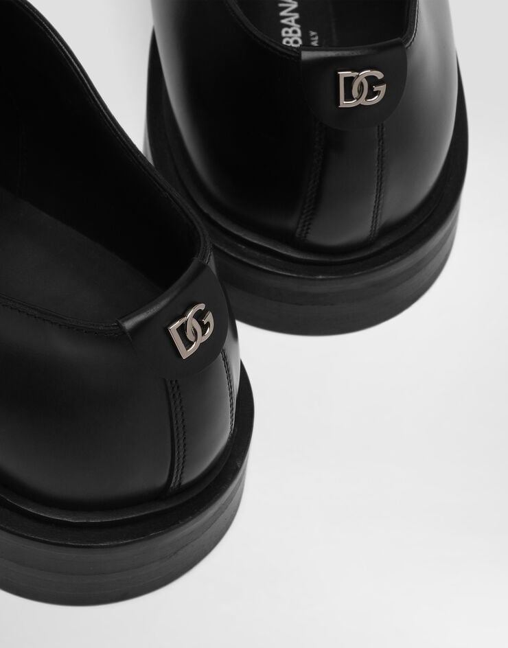 Dolce & Gabbana Brushed calfskin Derby shoes Black A10840A1203