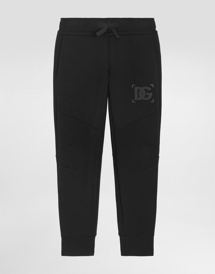 Dolce & Gabbana 스트레치 테크 플리스 조깅 팬츠 Dolce & Gabbana 스트레치 테크 플리스 조깅 팬츠 Black L4JPLJFUGUS