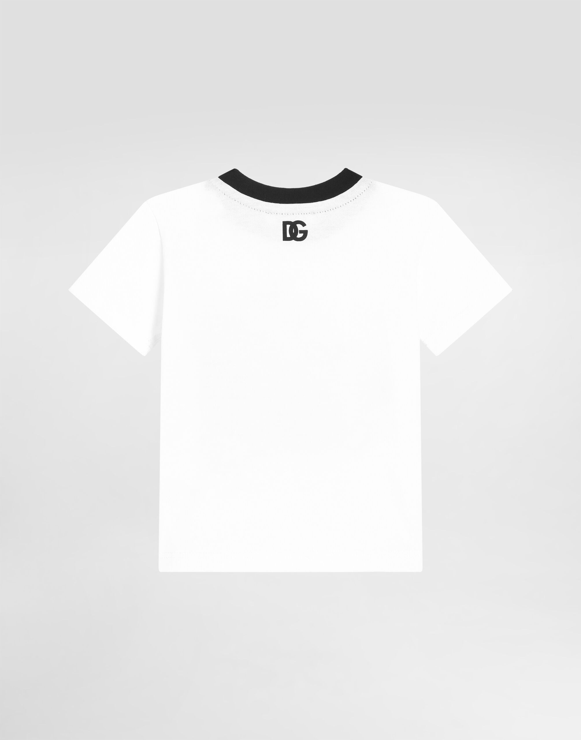 Jersey T-shirt with Dolce&Gabbana logo in White for Boys
