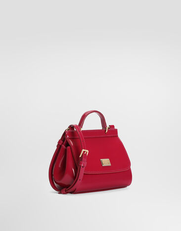 Dolce & Gabbana Sicily 漆皮手提包 Fuchsia EB0003A1067