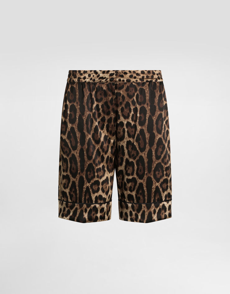 Dolce & Gabbana Silk shorts Animal Print FTAM7TFSAXY