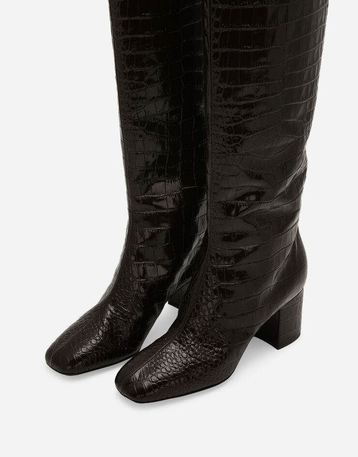 Dolce & Gabbana Calfskin boots Brown CU1067AP535